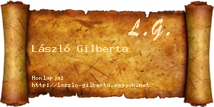 László Gilberta névjegykártya